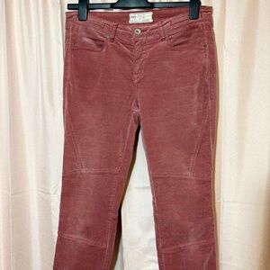 FREE PEOPLE Gavin Corduroy Moto Zip Ankles Skinny Jeans